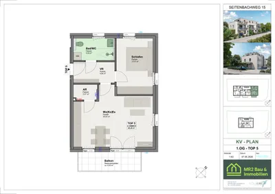 2-Zimmer-Wohnung kaufen in Salzburg Stadt – 48,2 m², € 428.000 – Bild 4 von 7