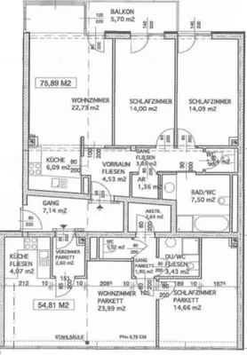 5-Zimmer-Wohnung mieten in Wien – 130,7 m², € 2.250 – Bild 20 von 20