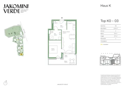 2-Zimmer-Wohnung kaufen in Graz – 47,41 m², € 239.000 – Bild 12 von 12