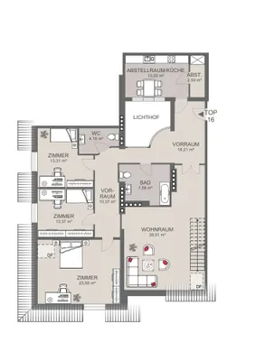 5-Zimmer-Wohnung mieten in Wien – 170,13 m², € 3.240 – Bild 13 von 14