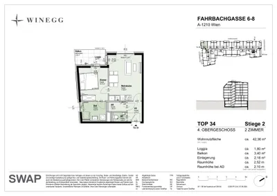 2-Zimmer-Wohnung kaufen in Wien – 42,36 m², € 343.000 – Bild 13 von 13