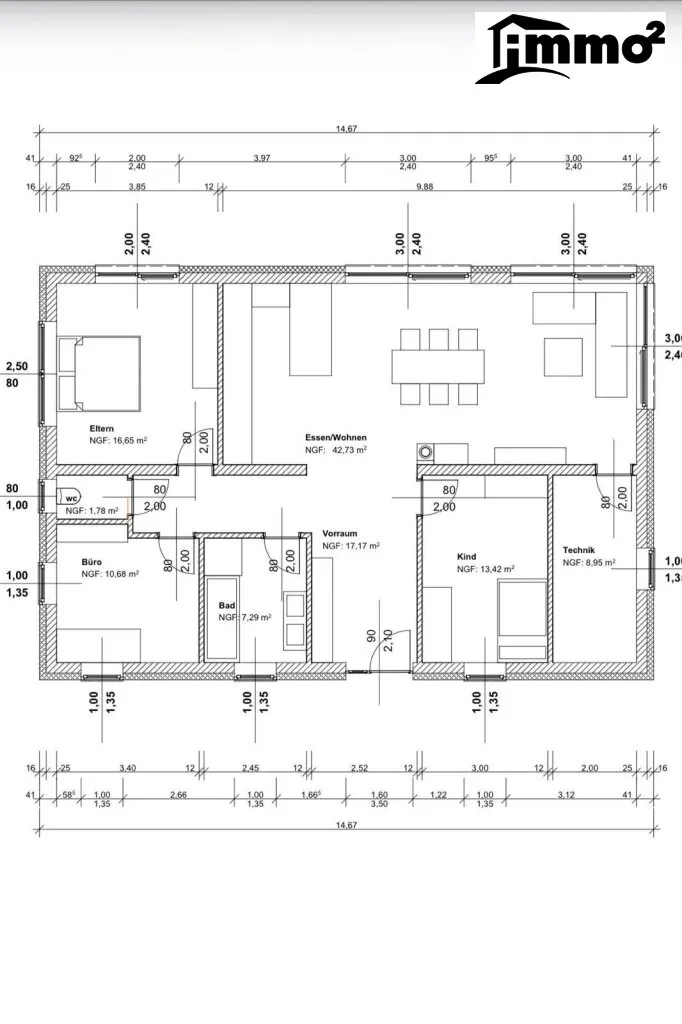 Traumhafter Neubaubungalow mit Pool in absoluter Ruhelage nahe dem Villacher Zentrum - Ansicht 2