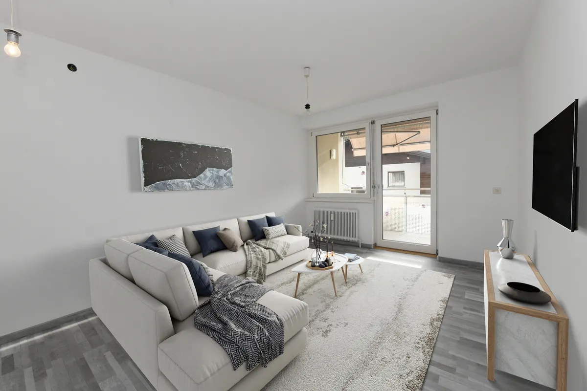 Charmante 2-Zimmer-Wohnung mit Balkon in Schlins - Ansicht 3
