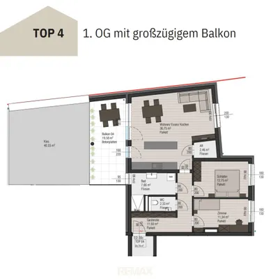 3-Zimmer-Wohnung kaufen in Urfahr-Umgebung – 84,79 m², € 439.000 – Bild 8 von 11