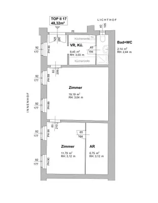2-Zimmer-Wohnung mieten in Wien – 48,32 m², € 795 – Bild 14 von 15