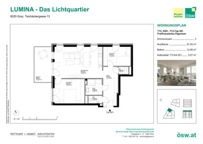 3-Zimmer-Wohnung kaufen in Graz – 81,93 m², € 389.000 – Bild 11 von 11