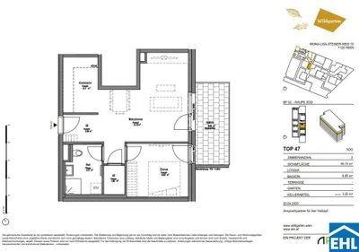 2-Zimmer-Wohnung mieten in Wien – 49,74 m², € 899 – Bild 14 von 14