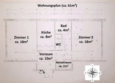 2-Zimmer-Wohnung kaufen in Mödling – 61 m², € 250.000 – Bild 2 von 7