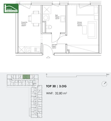 2-Zimmer-Wohnung mieten in Graz – 32,11 m², € 539 – Bild 14 von 14