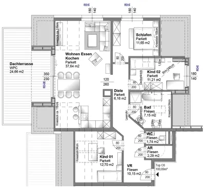 4-Zimmer-Wohnung kaufen in Urfahr-Umgebung – 101 m², € 439.000 – Bild 25 von 25