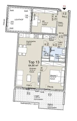 2-Zimmer-Wohnung kaufen in Wien – 64,9 m², € 511.500 – Bild 6 von 6