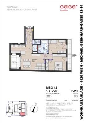 3-Zimmer-Wohnung kaufen in Wien – 82,7 m², € 647.000 – Bild 2 von 9