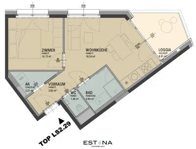 2-Zimmer-Wohnung kaufen in Wien – 40,2 m², € 286.380 – Bild 17 von 17