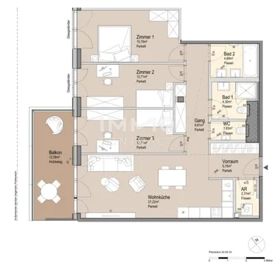 4-Zimmer-Wohnung kaufen in Wien – 95,6 m², € 1.158.800 – Bild 27 von 27