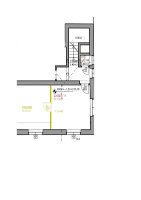 2-Zimmer-Gewerbeimmobilie mieten in Mödling – 33 m², € 330 – Bild 4 von 4