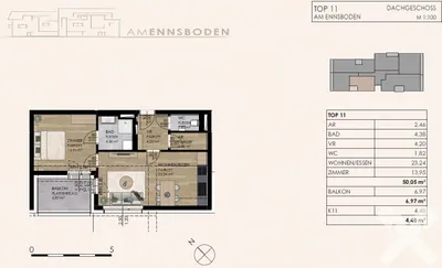 2-Zimmer-Wohnung kaufen in Liezen – 49,62 m², € 275.000 – Bild 7 von 7