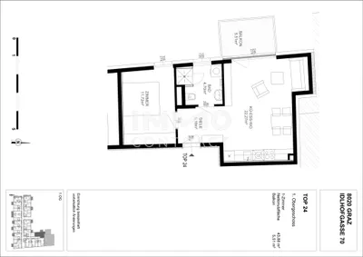 2-Zimmer-Wohnung mieten in Graz – 43,88 m², € 548 – Bild 11 von 11