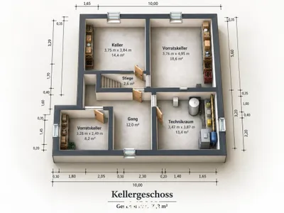 3-Zimmer-Haus kaufen in Wiener Neustadt Land – 76 m², € 299.999 – Bild 16 von 16