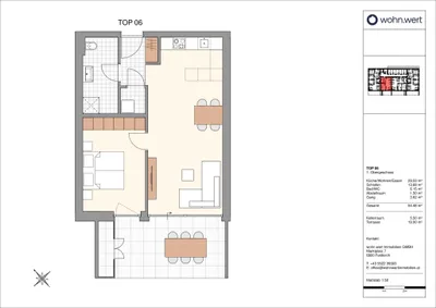 2-Zimmer-Wohnung kaufen in Feldkirch – 55,61 m², € 380.000 – Bild 5 von 7