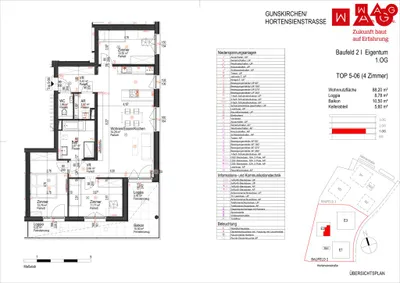 5-Zimmer-Wohnung kaufen in Wels-Land – 88,2 m², € 374.700 – Bild 6 von 6