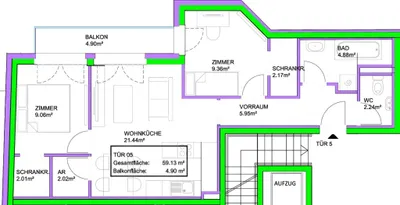 3-Zimmer-Wohnung kaufen in Wien – 59,13 m², € 303.516 – Bild 22 von 22
