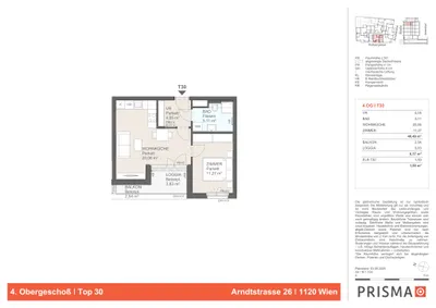 2-Zimmer-Wohnung kaufen in Wien – 40,49 m², € 325.850 – Bild 4 von 4