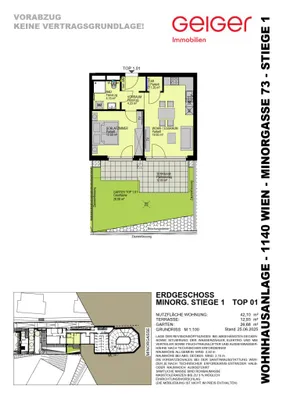 2-Zimmer-Wohnung kaufen in Wien – 42,1 m², € 341.500 – Bild 3 von 16