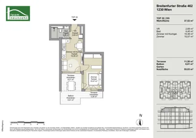 2-Zimmer-Wohnung kaufen in Wien – 37,52 m², € 275.521 – Bild 15 von 15