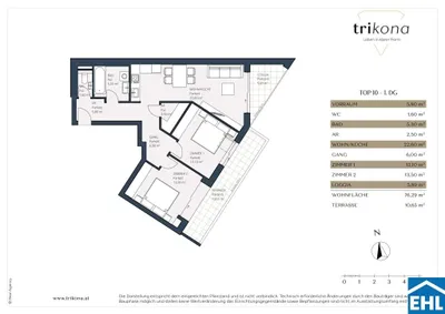 3-Zimmer-Wohnung kaufen in Wien – 70,4 m², € 449.000 – Bild 7 von 7
