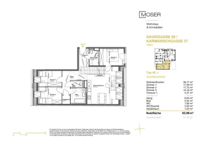 4-Zimmer-Wohnung kaufen in Wien – 93,98 m², € 838.900 – Bild 6 von 9