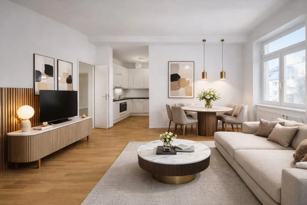 Ruhiger Innenhofblick trifft Citynähe - stilvolle 2 Zimmer Altbauwohnung im 3. Liftstock – pohled 2