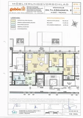 3-Zimmer-Wohnung mieten in Baden – 78,93 m², € 1.090 – Bild 5 von 5
