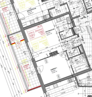 2-Zimmer-Wohnung mieten in Scheibbs – 53,96 m², € 546 – Bild 2 von 2