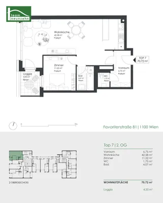 2-Zimmer-Wohnung mieten in Wien – 66,37 m², € 1.295 – Bild 18 von 18