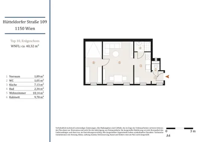 2-Zimmer-Wohnung kaufen in Wien – 40,32 m², € 199.000 – Bild 27 von 28