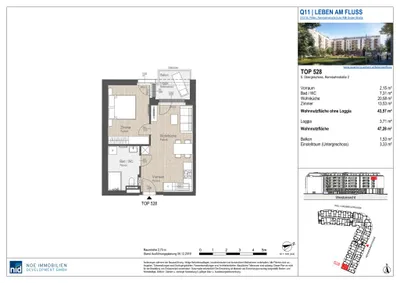 2-Zimmer-Wohnung mieten in Sankt Pölten – 46,77 m², € 799 – Bild 17 von 17