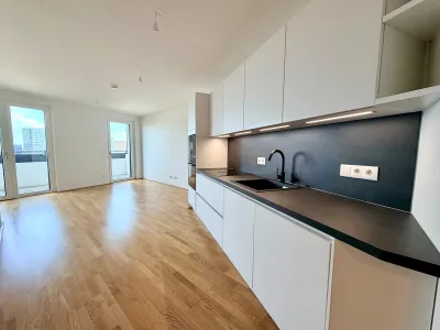 ERSTBEZUG am Hauptbahnhof: EXKLUSIVE DACHGESCHOSSWOHNUNG mit Dachgarten und wunderschönem Wienblick!, photo 1