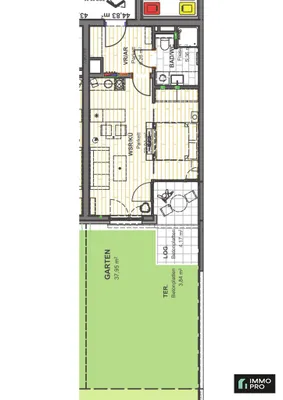 1-Zimmer-Wohnung mieten in Klagenfurt – 43,83 m², € 760 – Bild 11 von 11