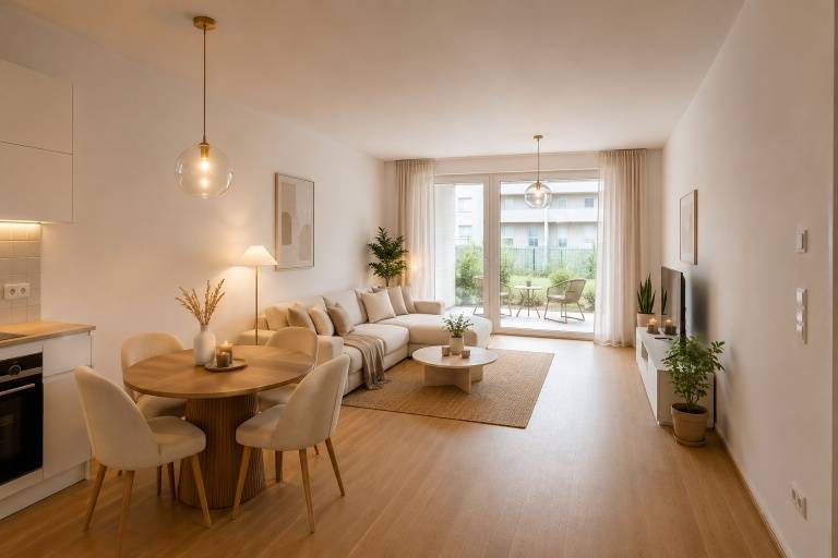 Moderne Gartenwohnung mit großer Terrasse & Eigengarten in Top-Lage Klagenfurt - Ansicht 2