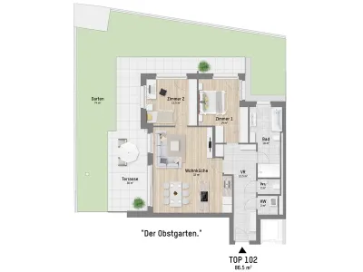 3-Zimmer-Wohnung kaufen in Wien – 86,38 m², € 669.900 – Bild 3 von 13