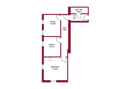3-Zimmer-Wohnung kaufen in Wien – 57,5 m², € 205.000 – Bild 4 von 4