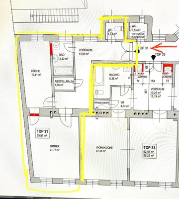 2-Zimmer-Wohnung kaufen in Wien – 55,91 m², € 242.000 – Bild 9 von 9