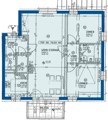 3-Zimmer-Wohnung mieten in Zwettl – 72,33 m², € 671 – Bild 2 von 2
