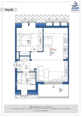2-Zimmer-Wohnung kaufen in Wien – 60,16 m², € 389.000 – Bild 9 von 9
