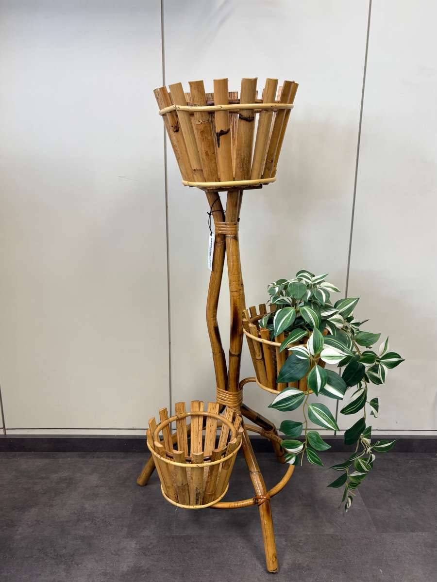 Pflanzstnder Blumenstnder Pflanzen Topf Bambus Vintage Midcentury,   125,- (5400 Hallein) - willhaben