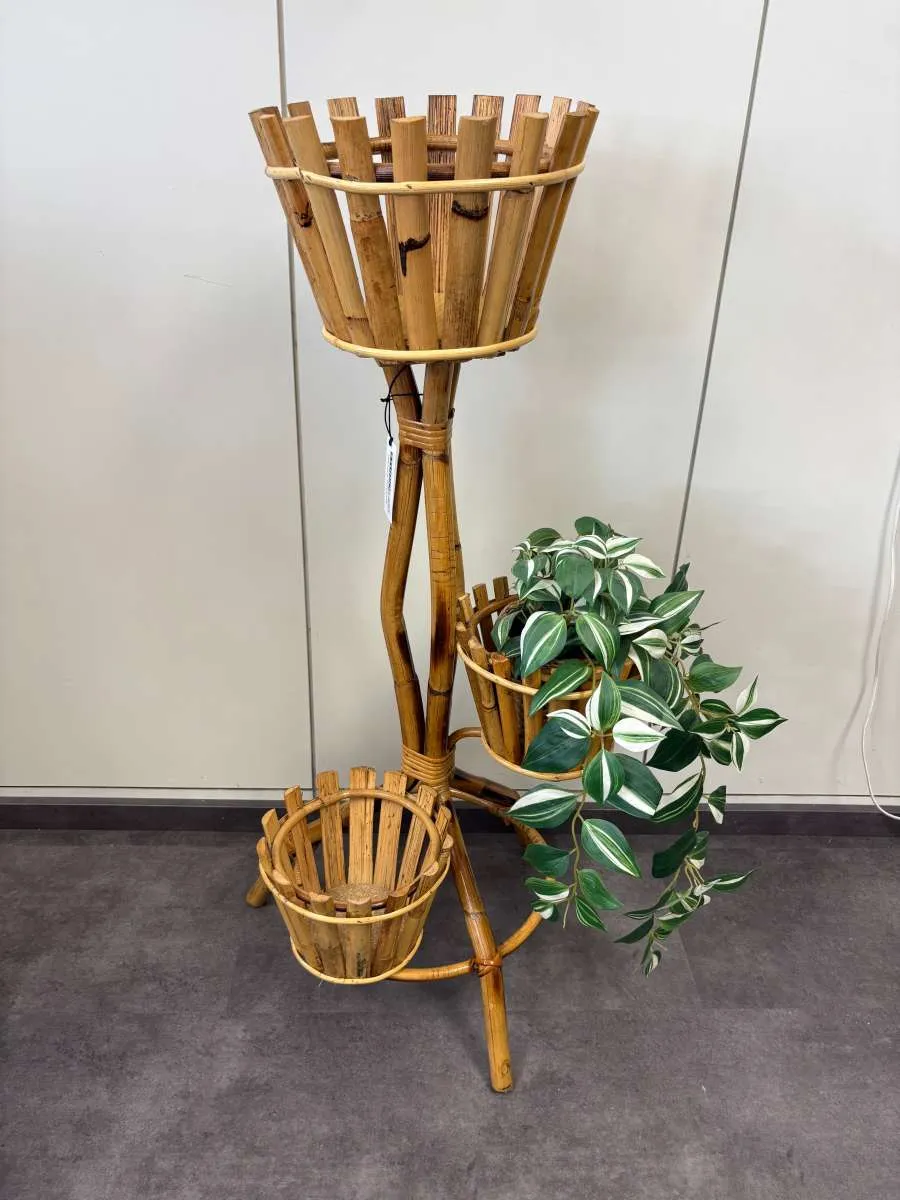 vase dekoration Glasvase mit Holz Deko H30cm Blumenvase Klar Meter:5.70