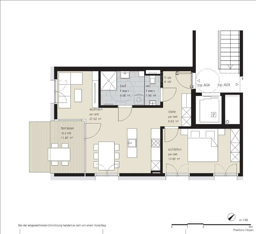 Neubau im Zentrum - Top A.04 2-Zimmerwohnung im 1. OG WOHNBAUFÖRDERUNG – pohled 2