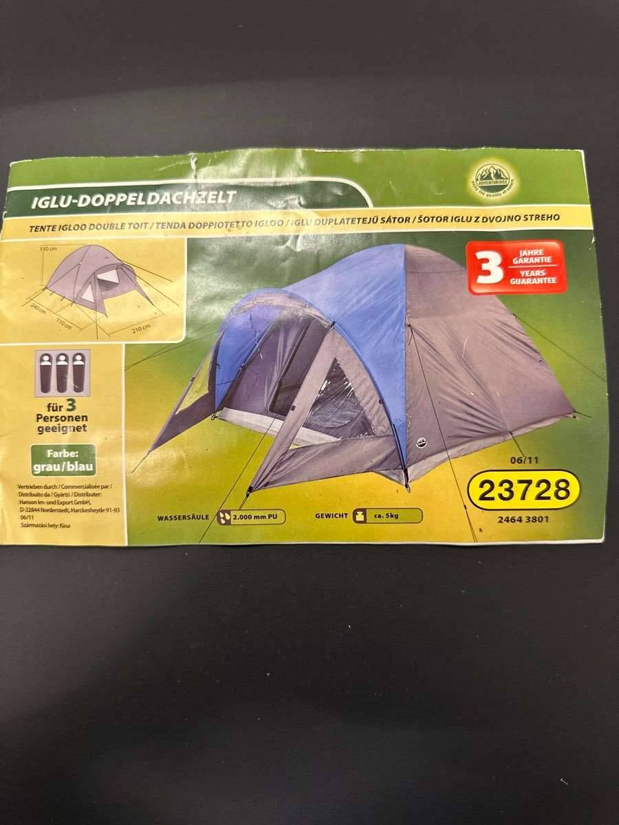 Zelt fr 3 Personen,  35,- (1220 Wien) - willhaben