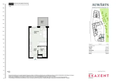 1-Zimmer-Wohnung mieten in Wien – 32,03 m², € 999 – Bild 8 von 8