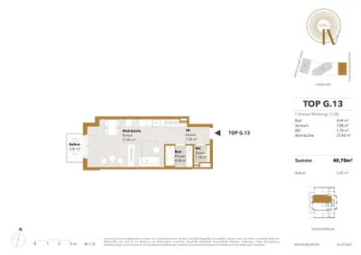 1-Zimmer-Wohnung mieten in Wien – 40,7 m², € 1.185 – Bild 23 von 23